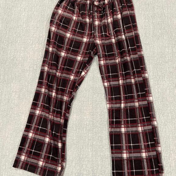 Men's Essential Loungewear Plaid Pajama Pants - Size XL - Picture 1 of 3
